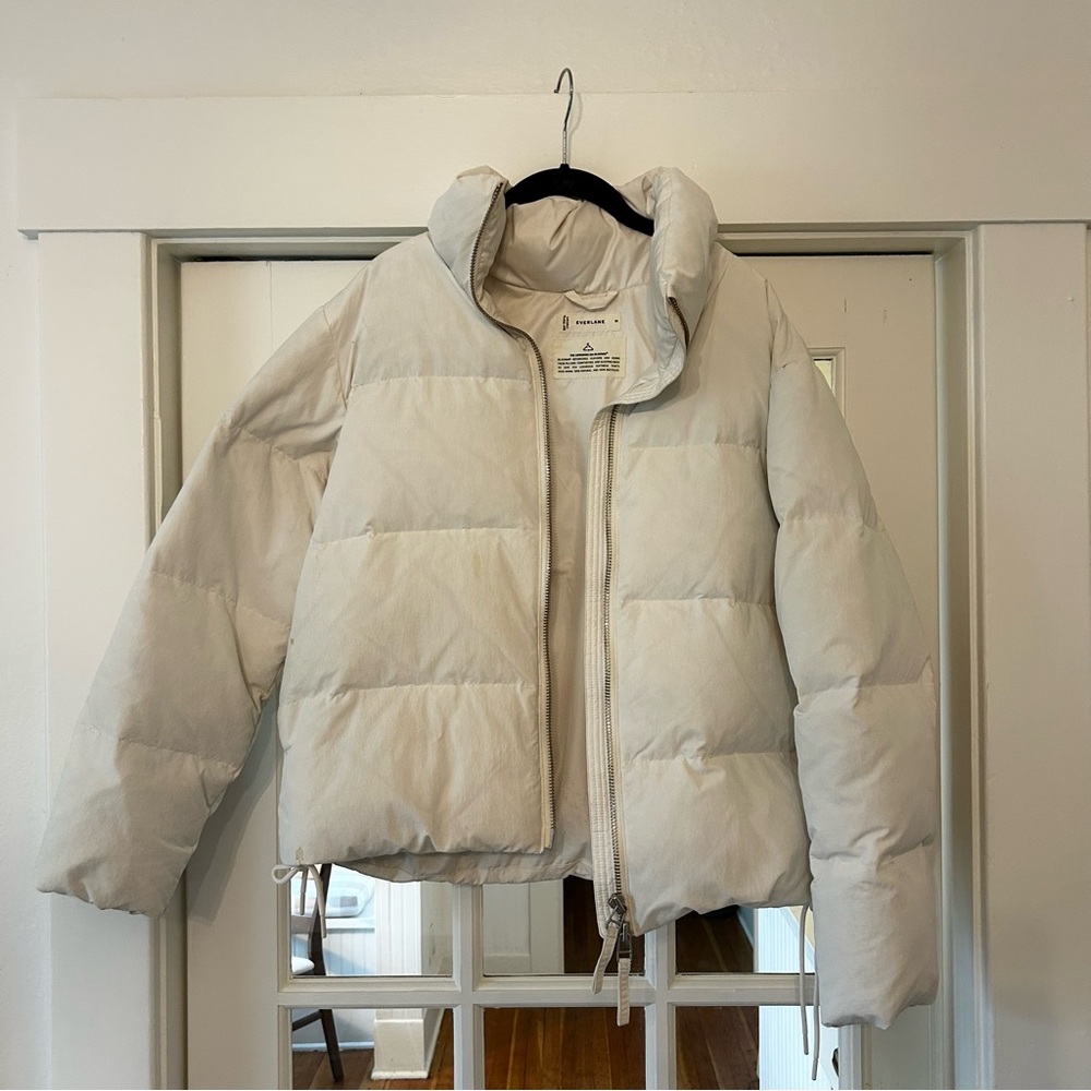 Everlane White Puffer Jacket - image 1